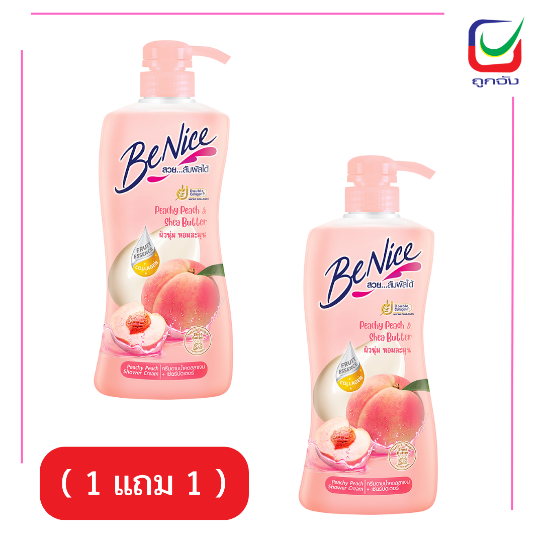 บีไนซ์อาบ เชียร์บัตเตอร์พีชชี่  400 มล.