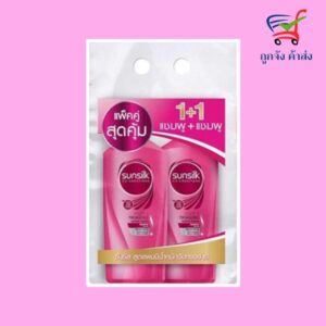 ซันซิล แชมพู+แชมพู สีชมพู 325มล.X2ขวด